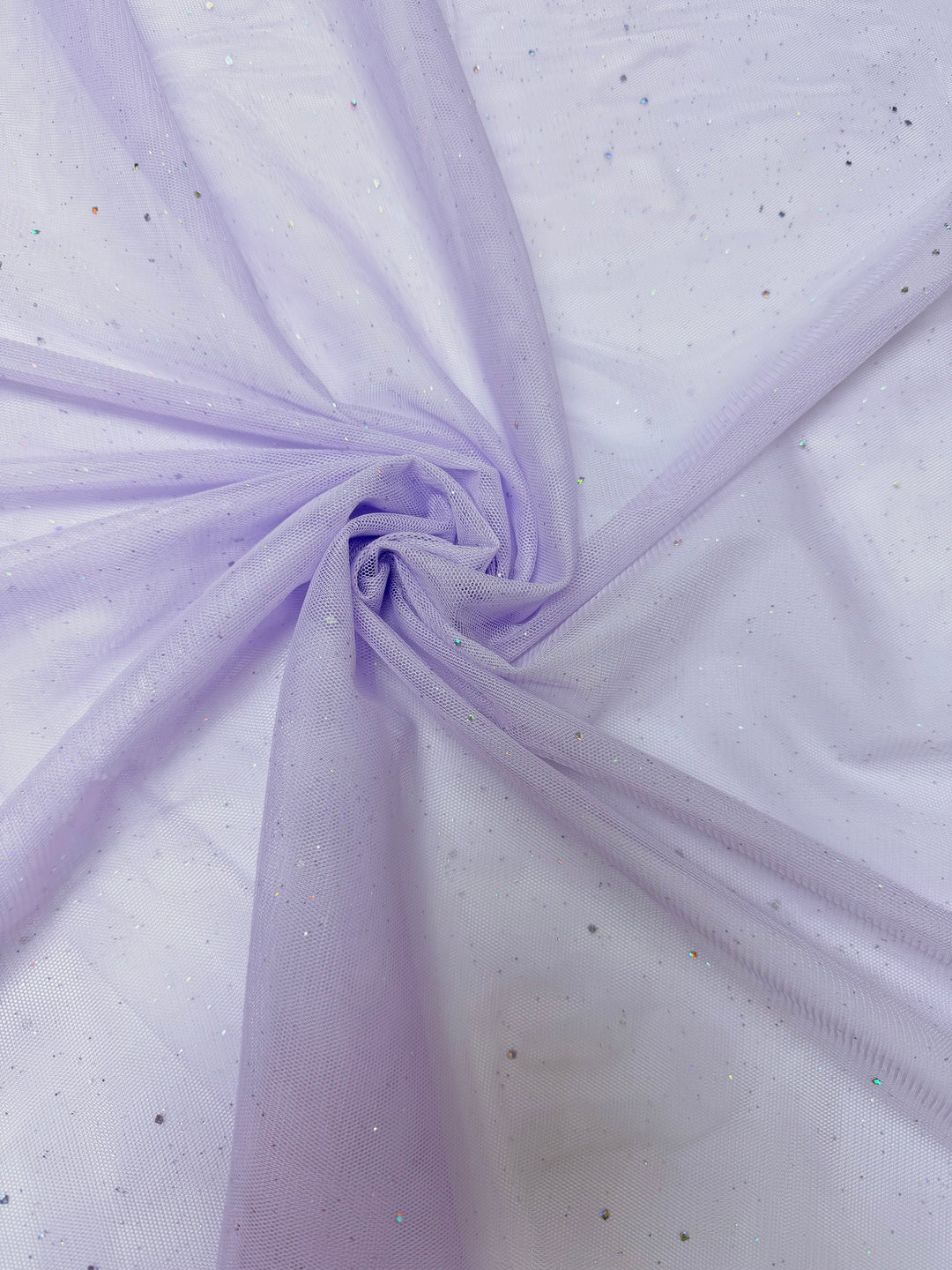 LT Purple Crystal Tulle | Mesh Glitter