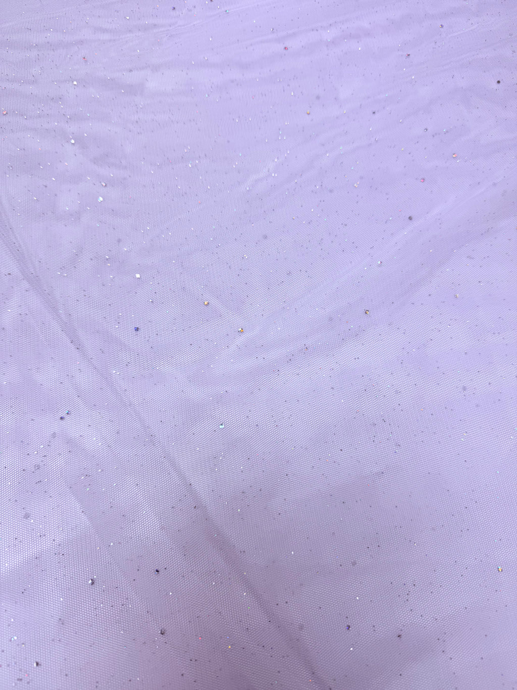 LT Purple Crystal Tulle | Mesh Glitter
