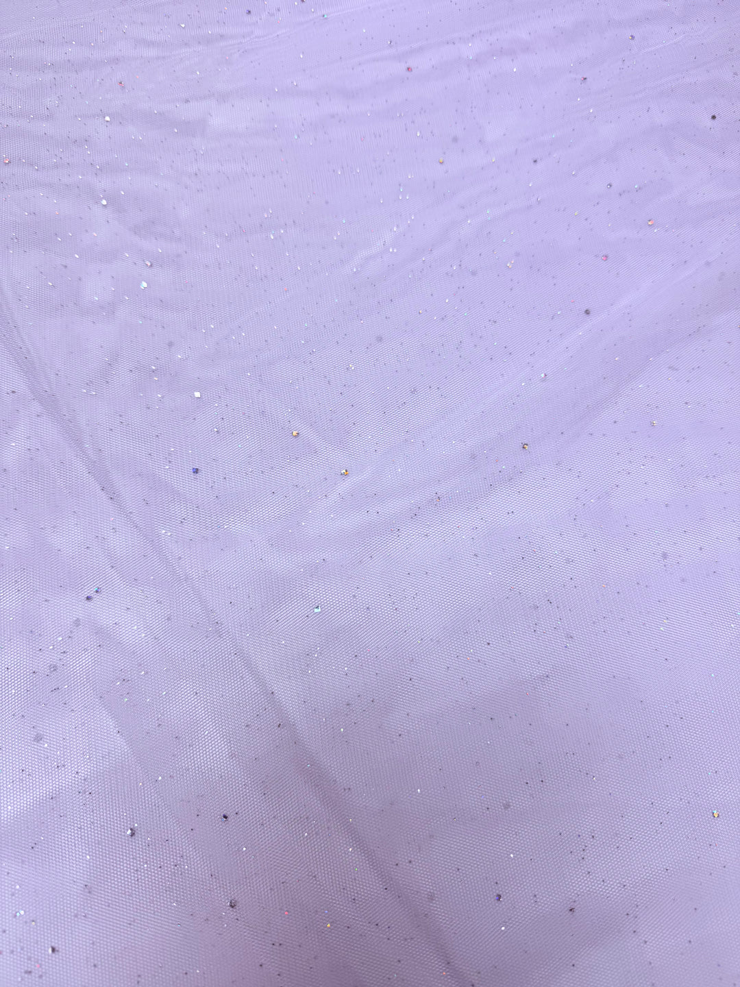 LT Purple Crystal Tulle | Mesh Glitter