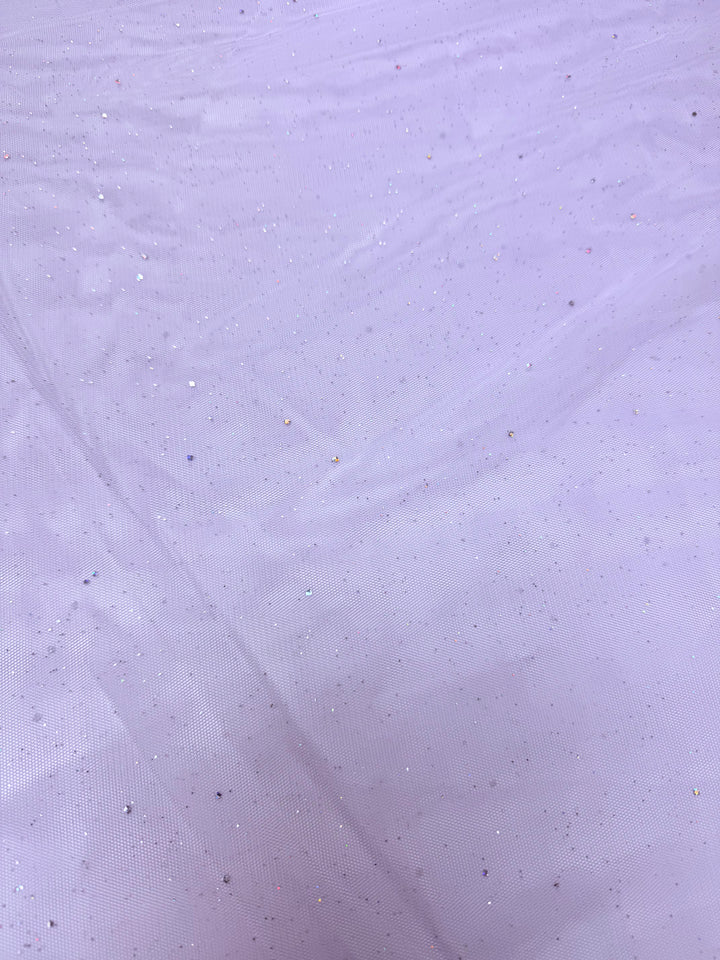 LT Purple Crystal Tulle | Mesh Glitter