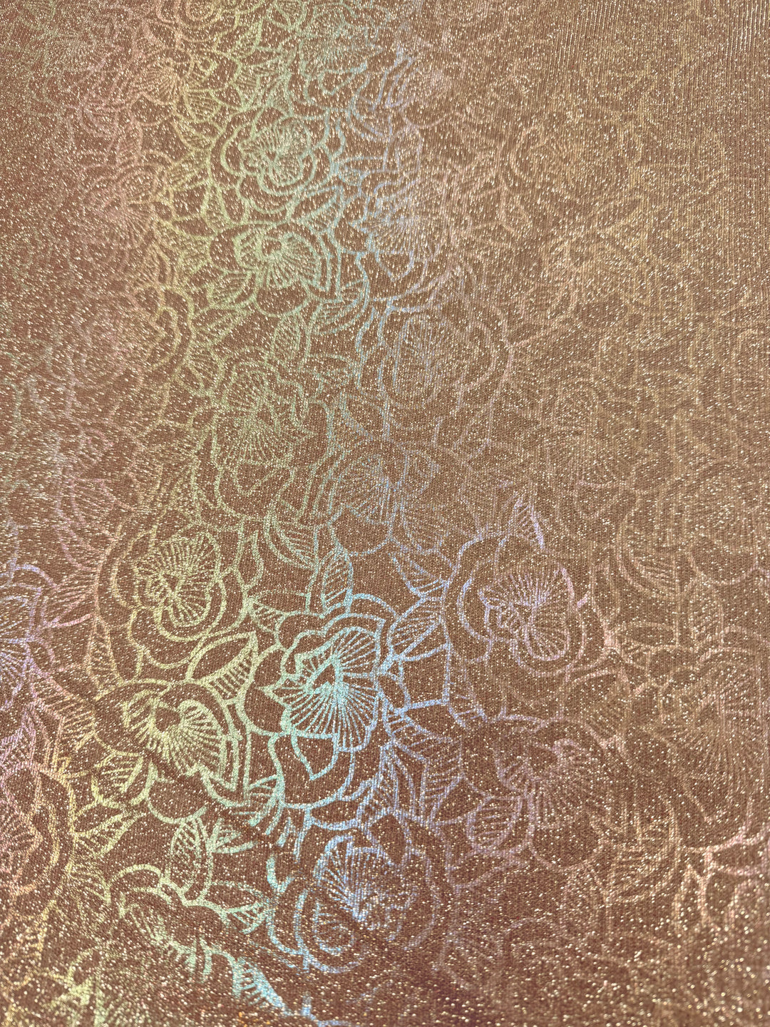 Iridescent Floral Super Shine | Metallic