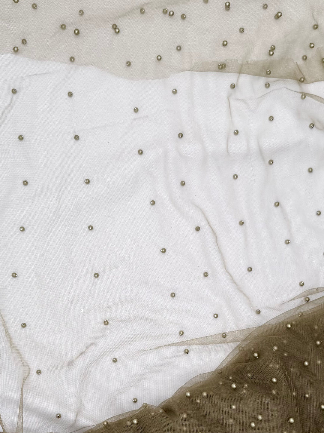 Champagne Lace | Pearl Tulle