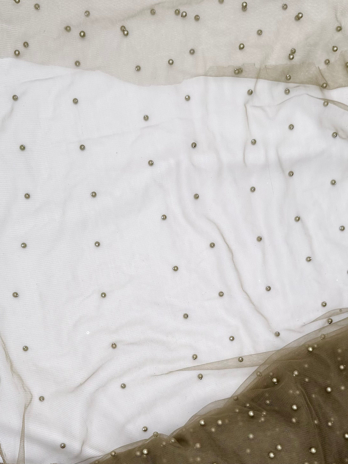 Champagne Lace | Pearl Tulle