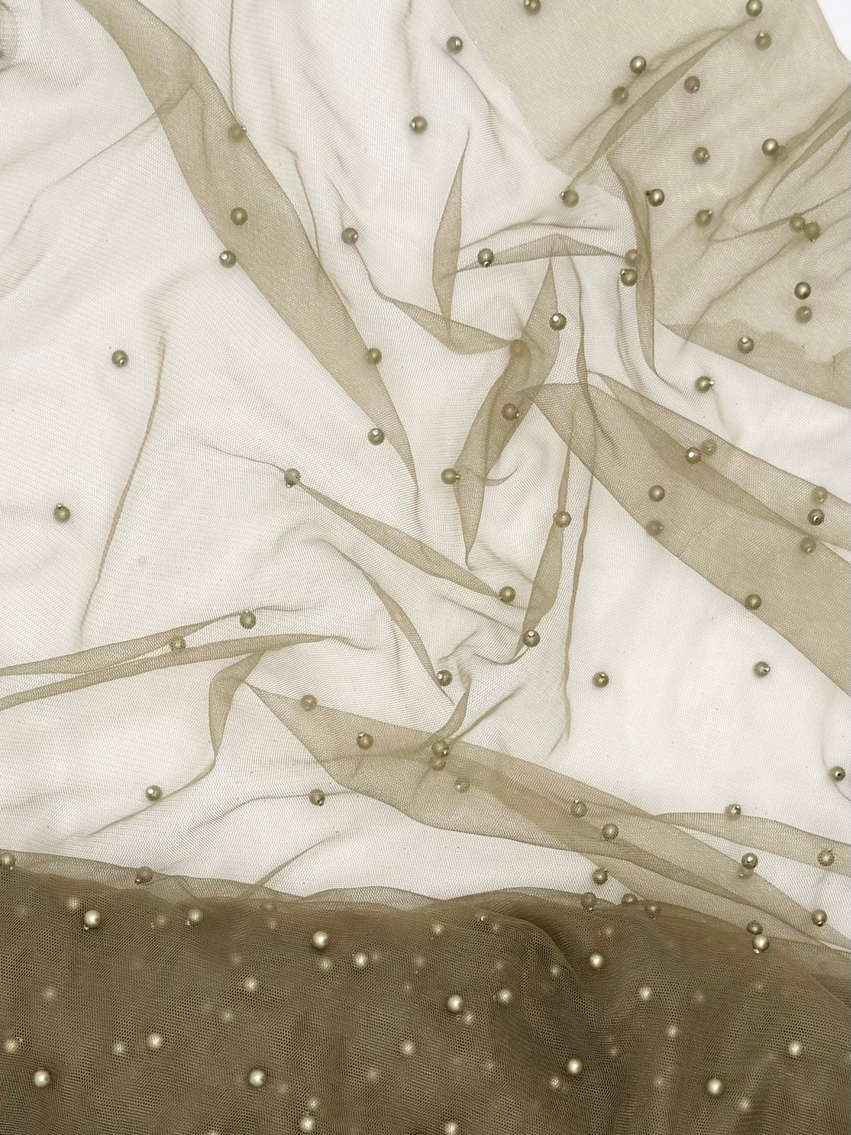 Champagne Lace | Pearl Tulle