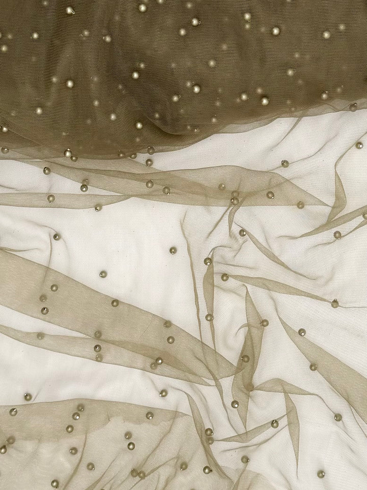 Champagne Lace | Pearl Tulle
