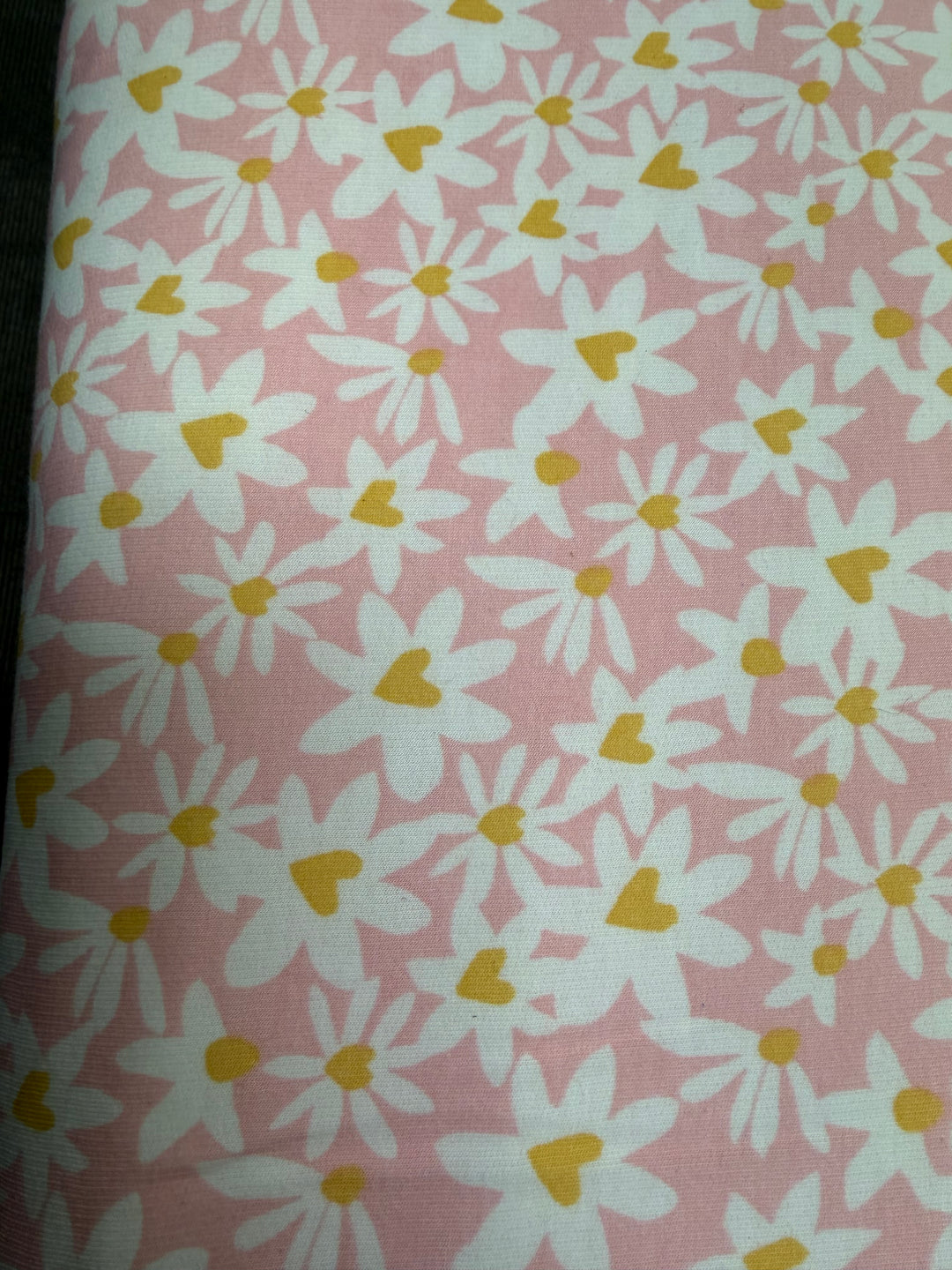 Pink Daisy Brushed Terry | Brushed Terry