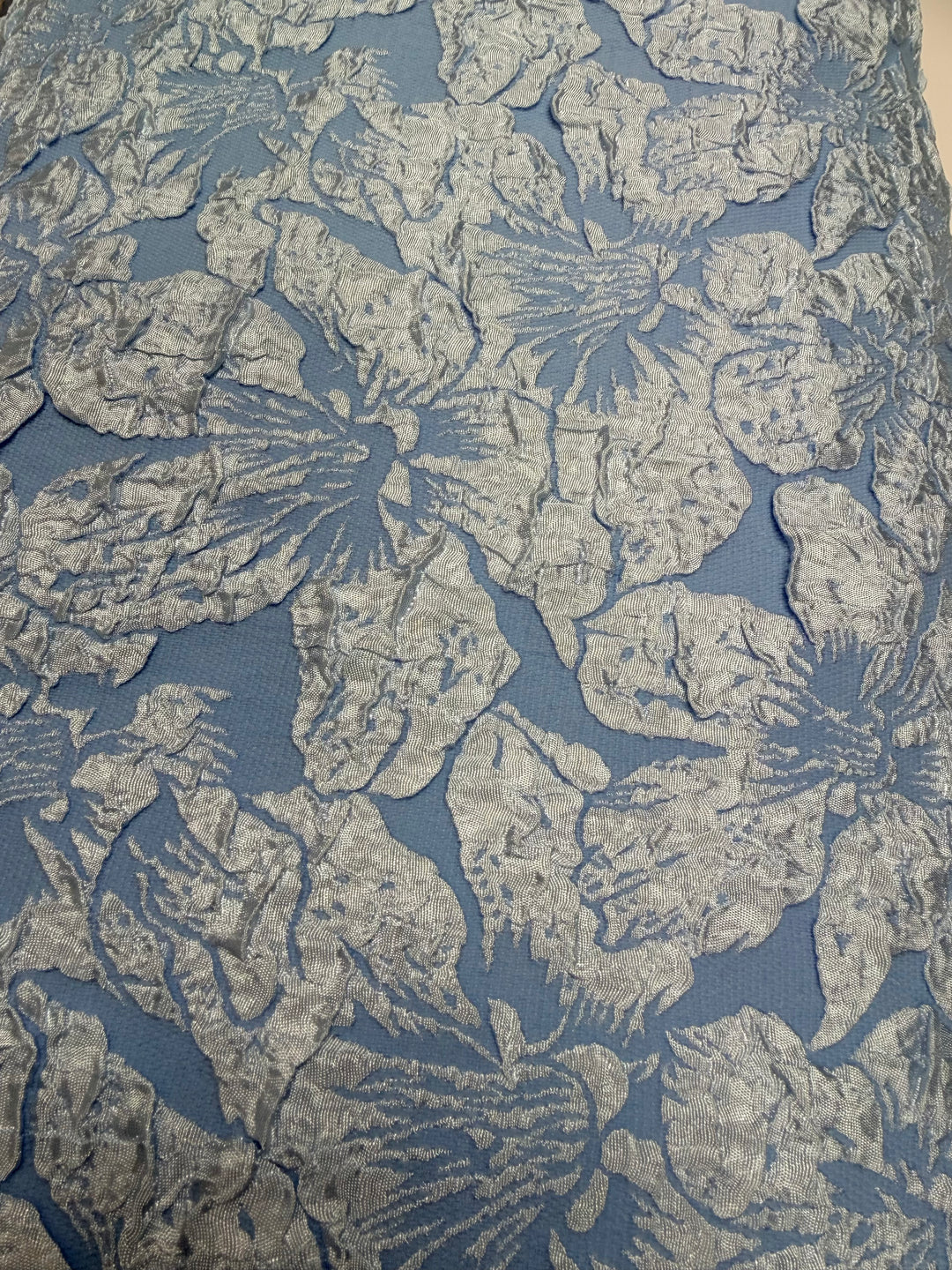 Bright Blue Jacquard Tweed-Classic Sportswear