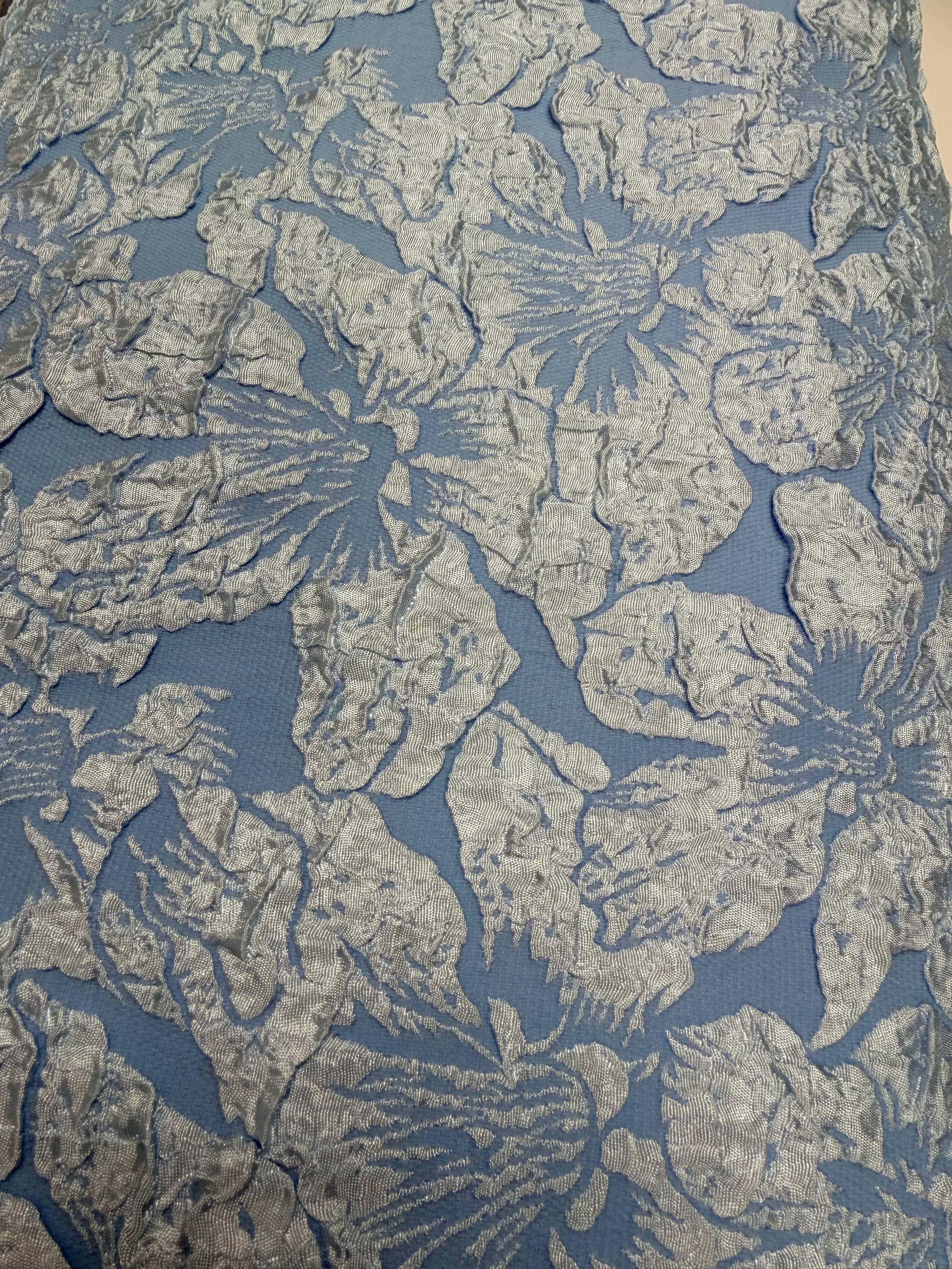 Bright Blue Jacquard Tweed-Classic Sportswear