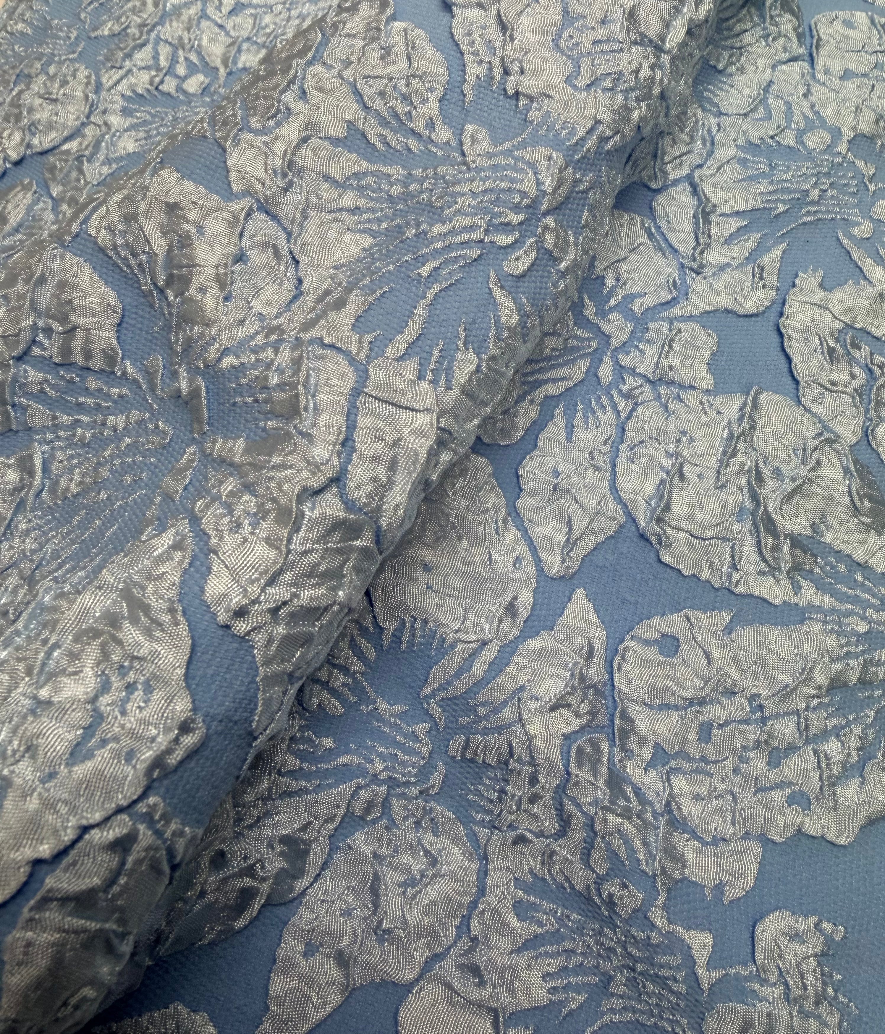 Bright Blue Jacquard Tweed-Classic Sportswear