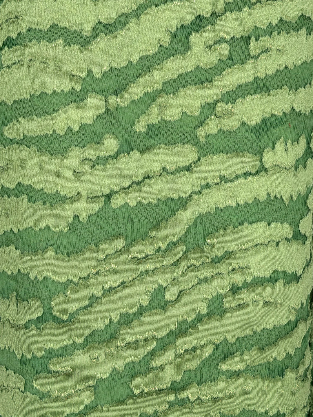 Sage Green | Foiled Fil Coupe | Metallic Velvet Brocade