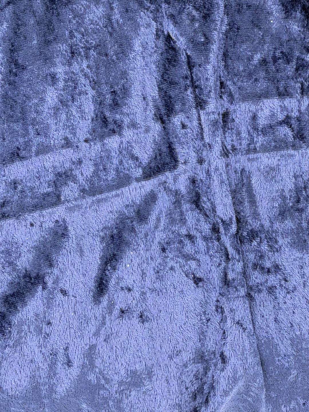 Solid Navy Panne | Panne