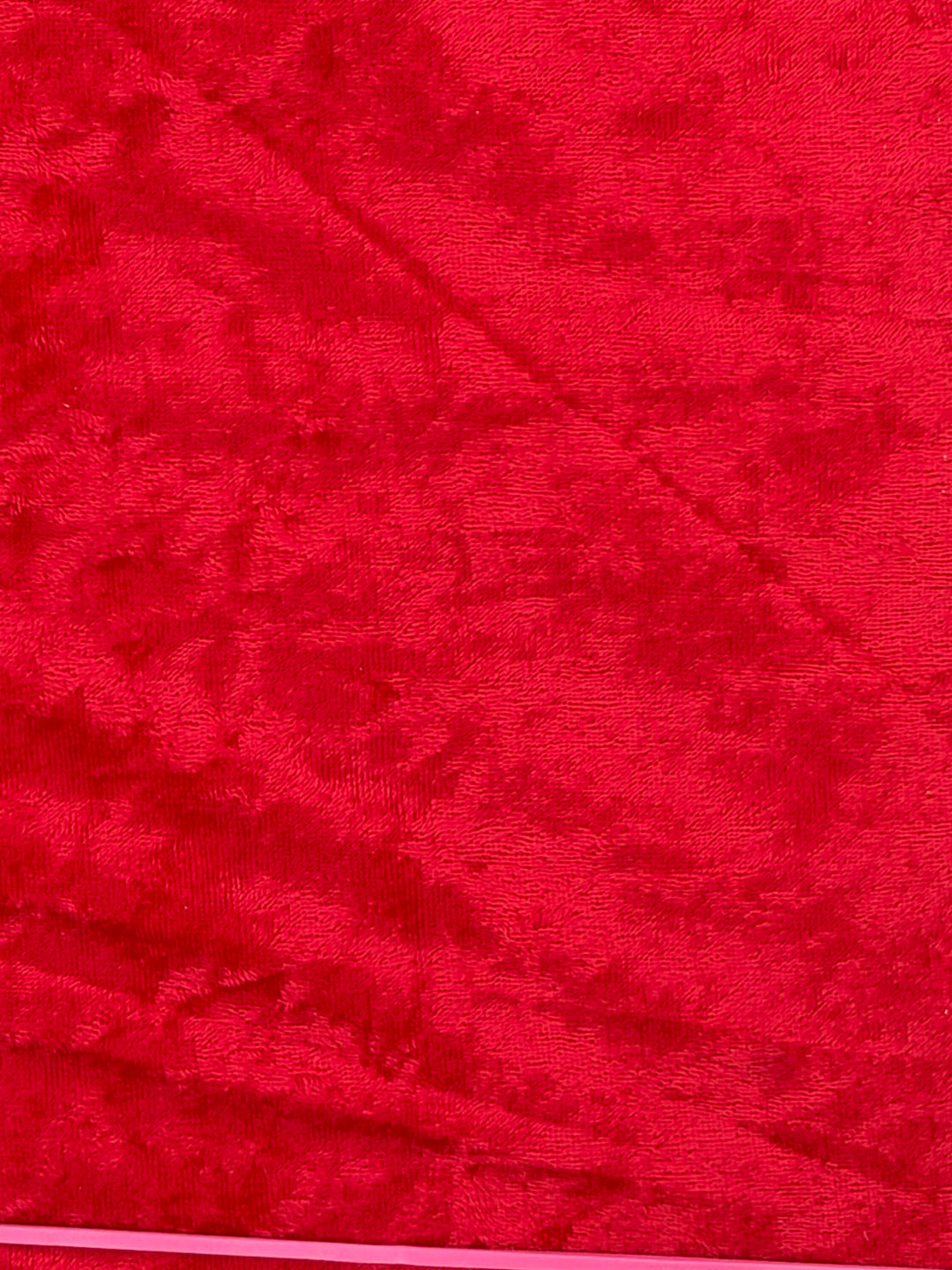 Solid Red Panne | Panne