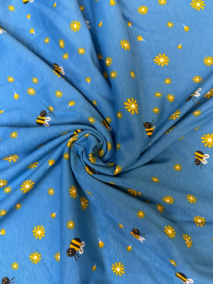 Pops25 | Blue Bee | Jersey Knit
