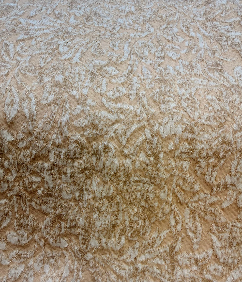 Beige Gold Floral Knit | Jacquard