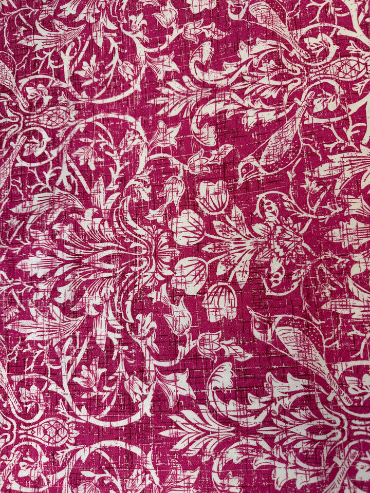 Bird Damask | Magenta |