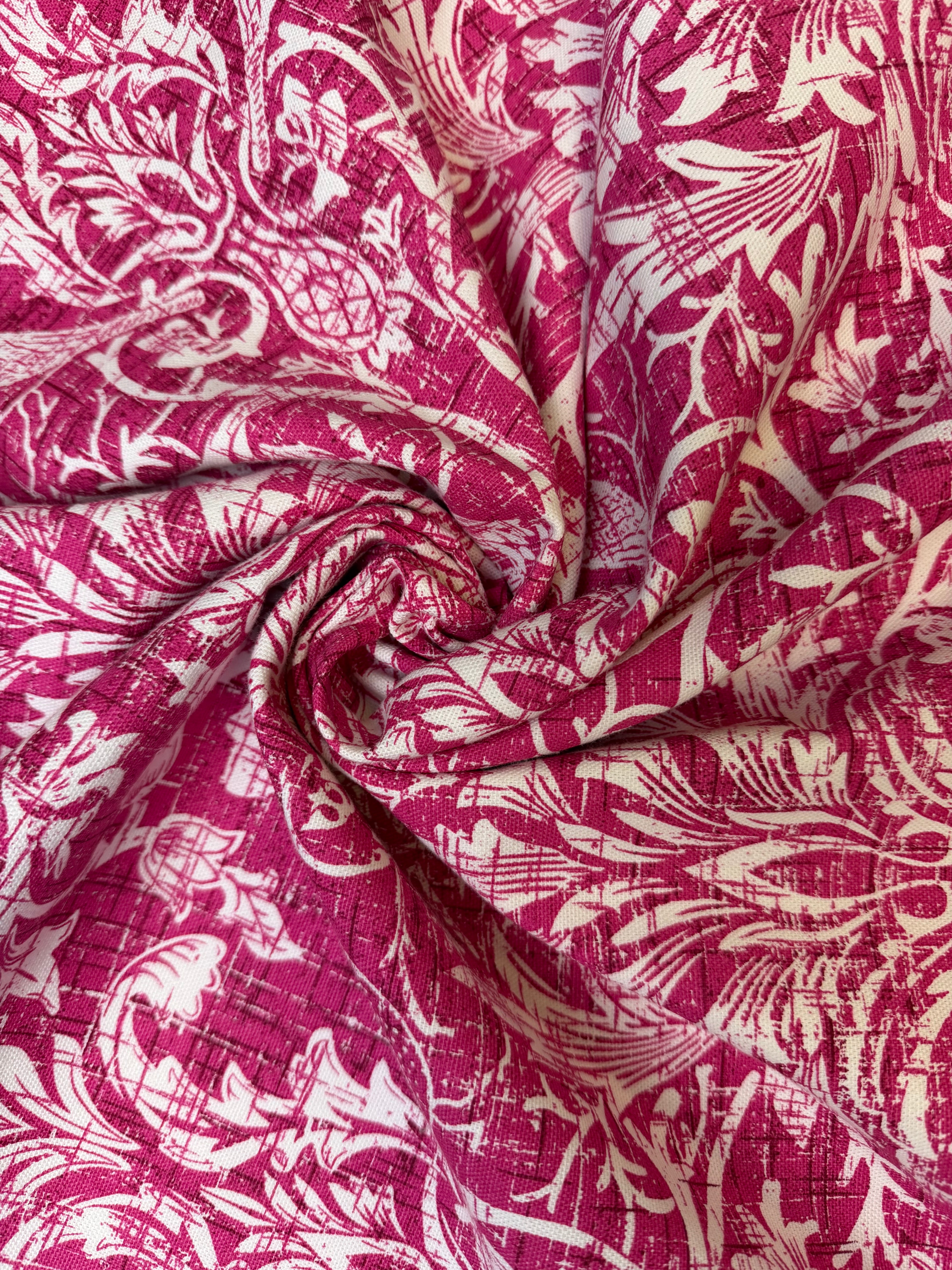 Bird Damask | Magenta |