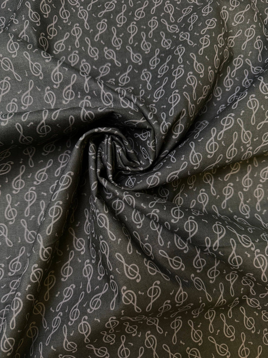 Novelty Prints | Blk Musical Notes