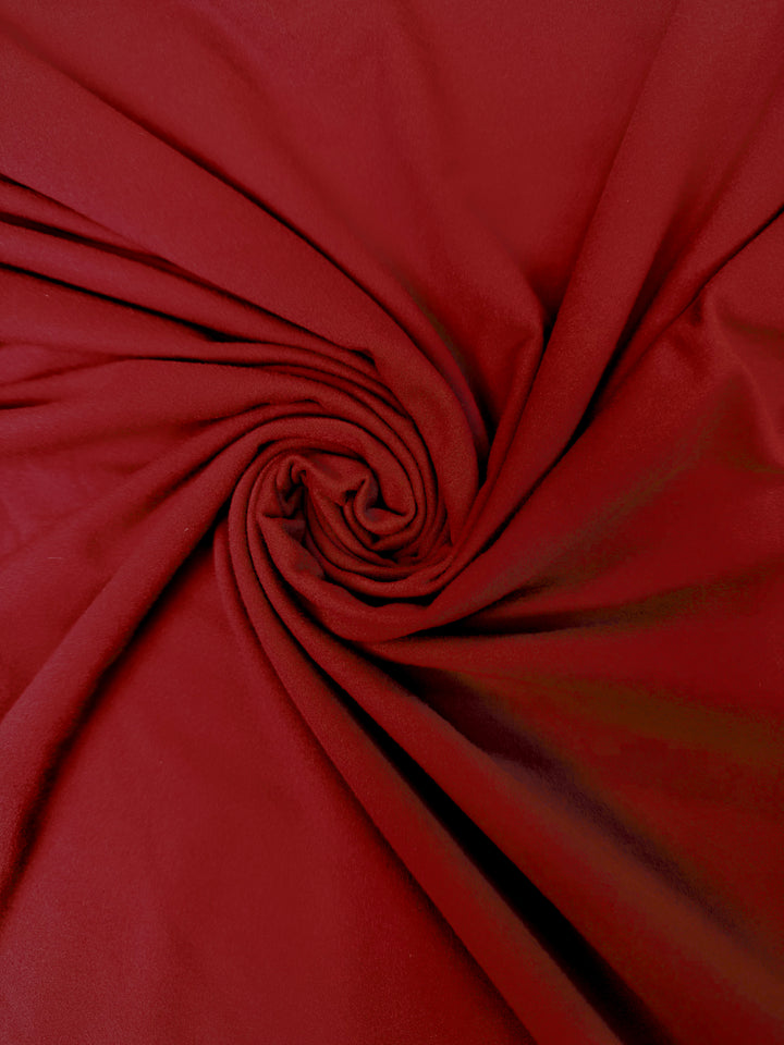 Dark Red | Double Brush | Jersey Knit