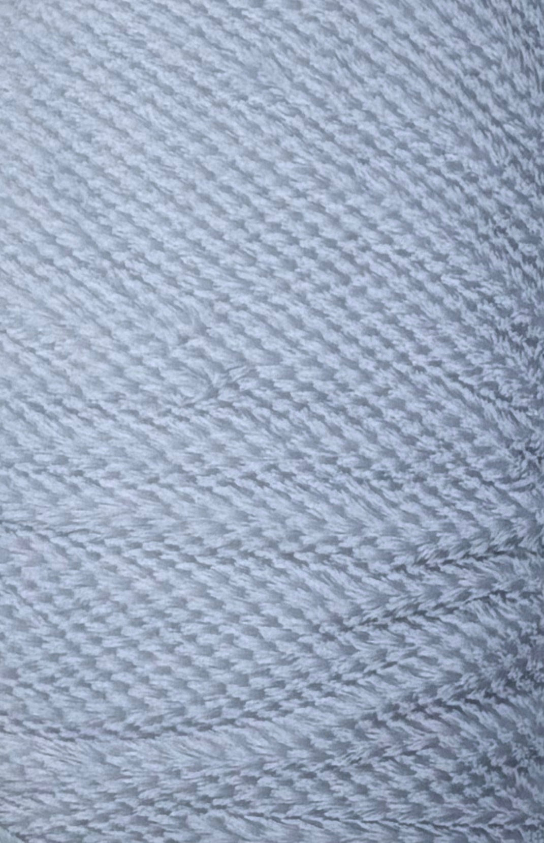 Light Blue Plush Knit