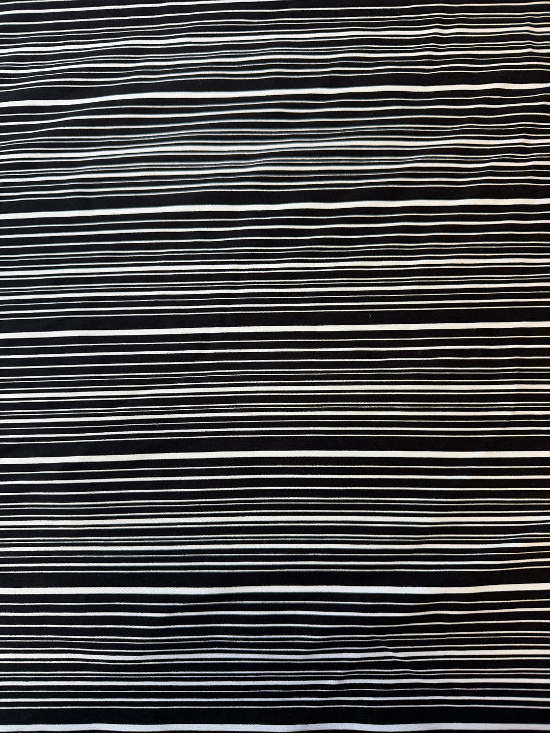 Black/White Stripes | Rayon Spandex Blend