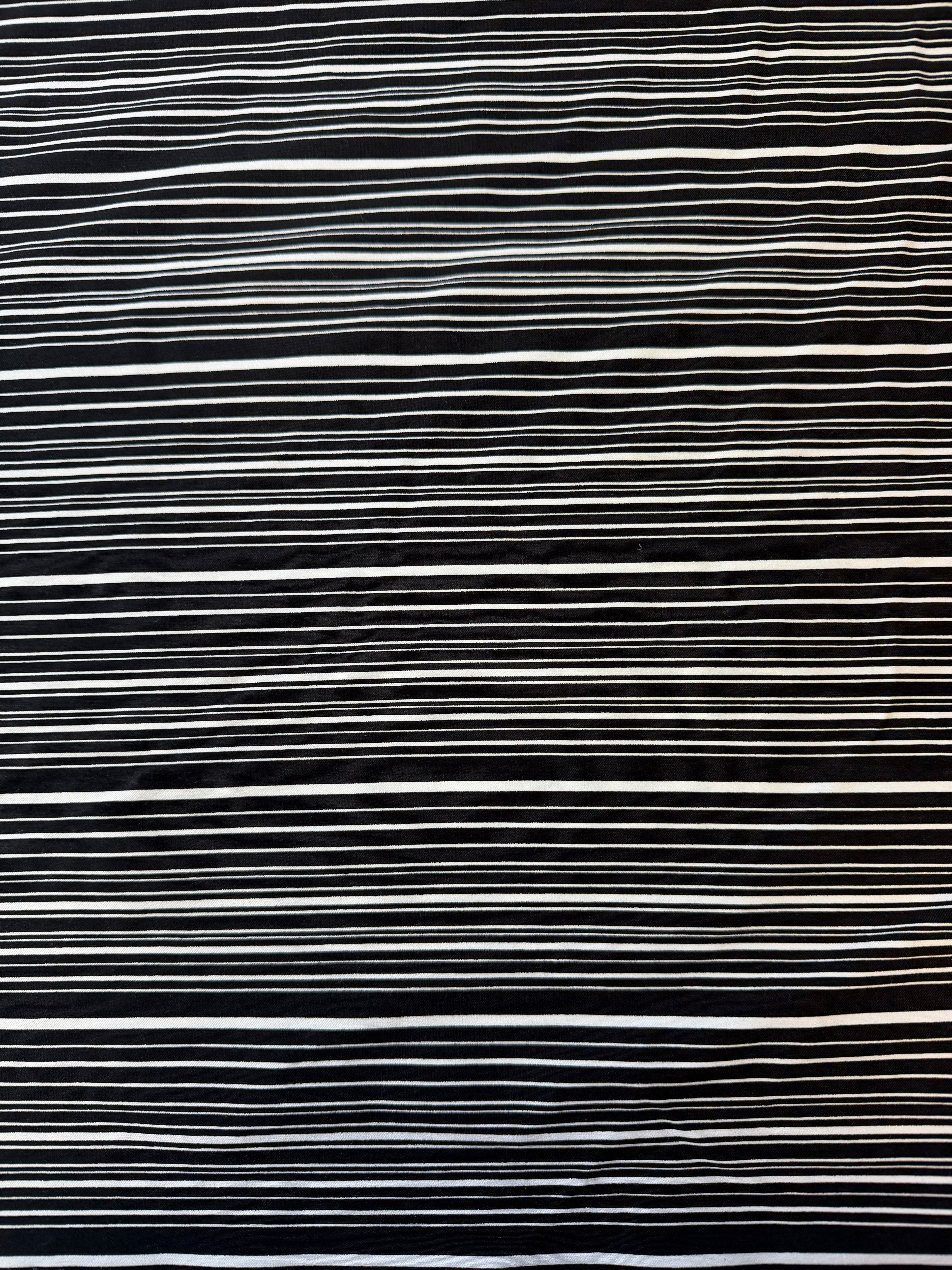Black/White Stripes | Rayon Spandex Blend