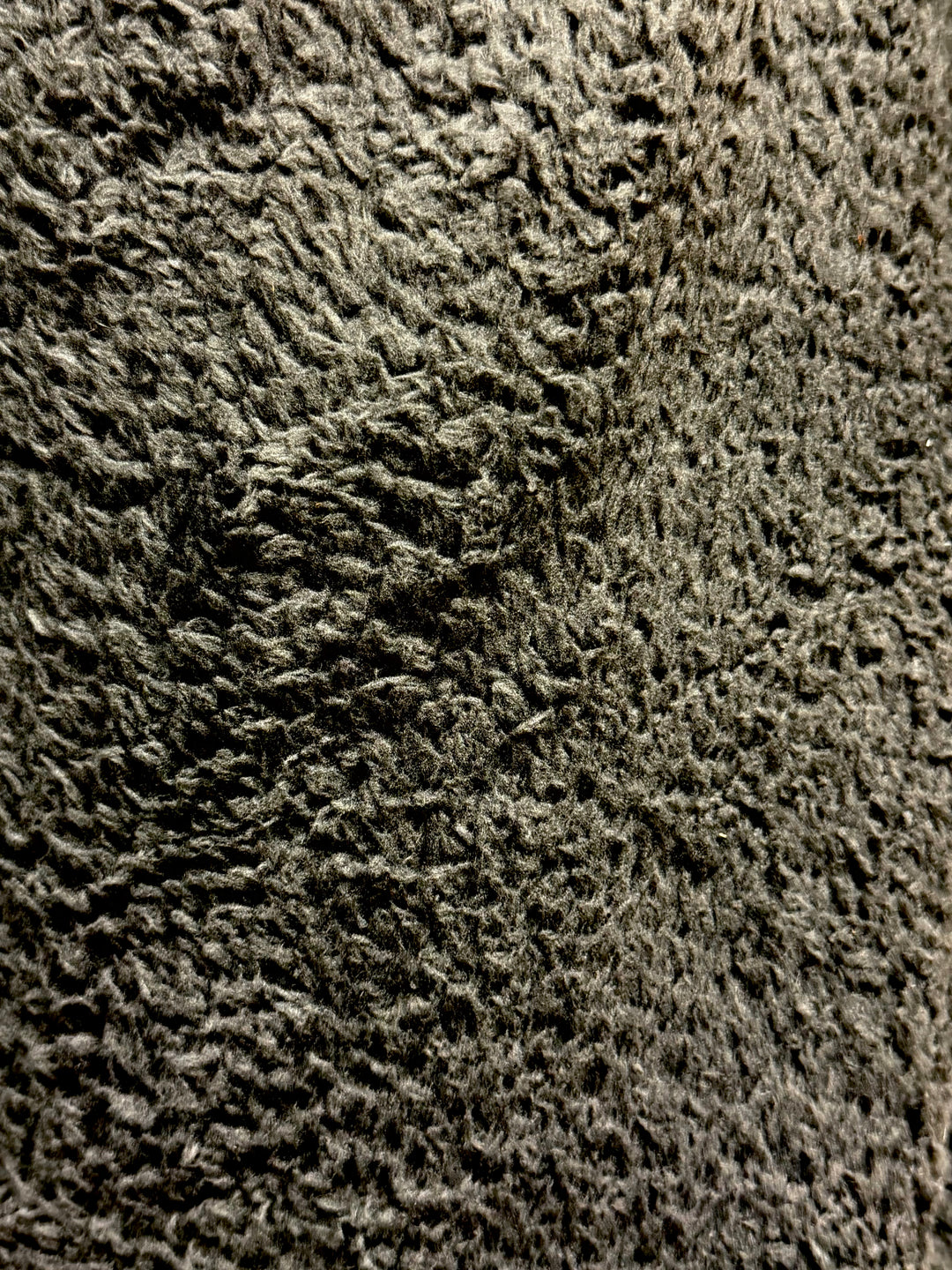 Charcoal Thick Curly Fleece | Sherpa