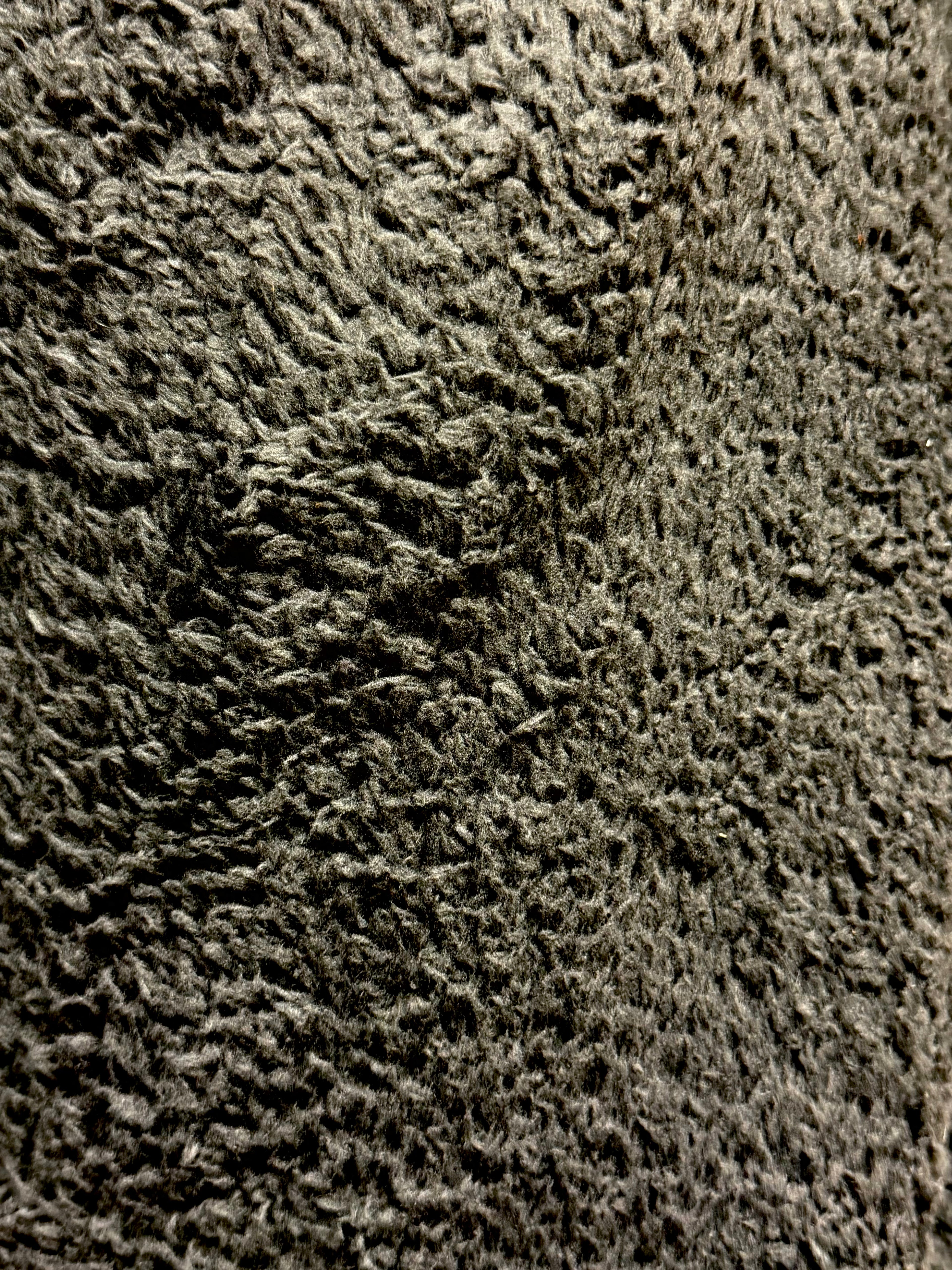 Charcoal Thick Curly Fleece | Sherpa