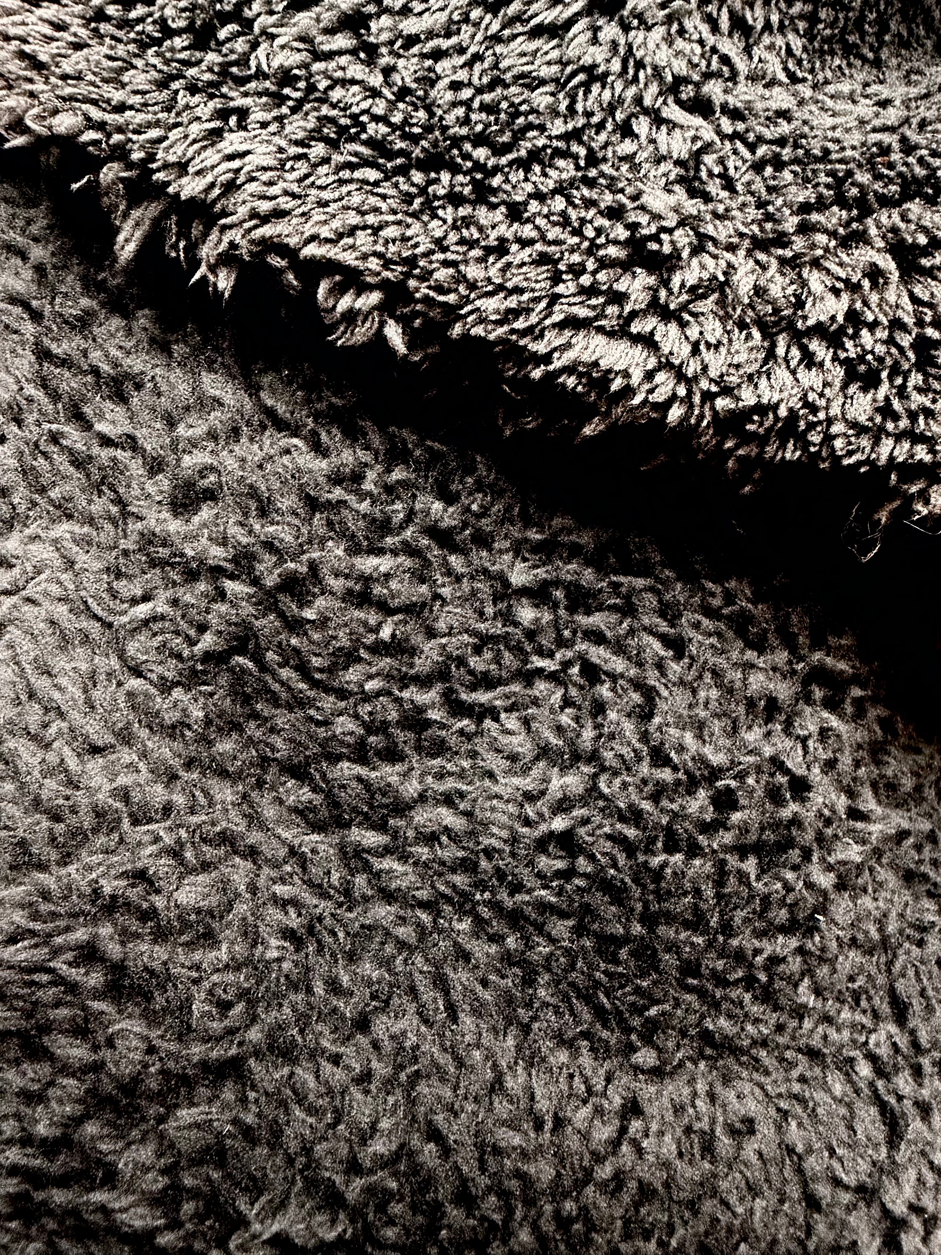 Charcoal Thick Curly Fleece | Sherpa