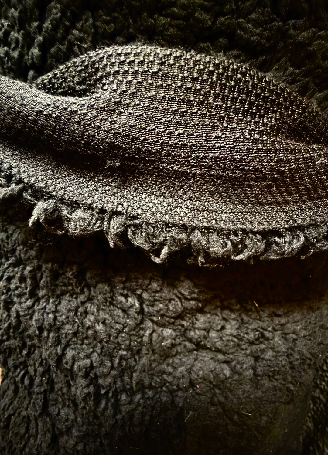 Black Thick Curly Fleece | Sherpa