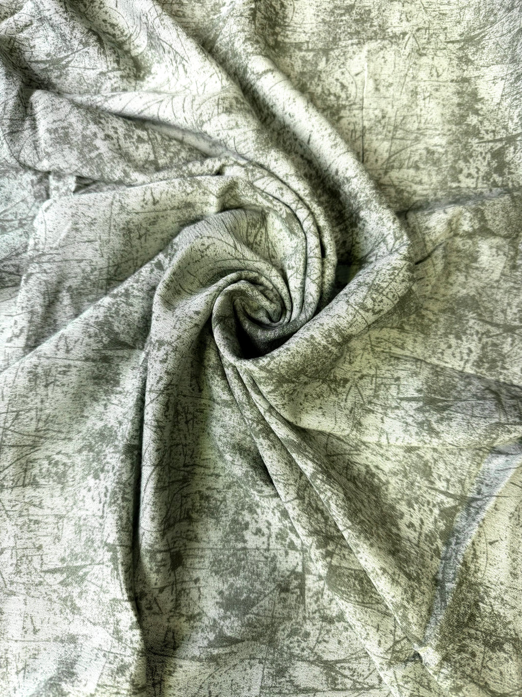 Army Green | Silky Rayon Crinkle
