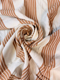 Beige Stripes on Off-White | Rayon