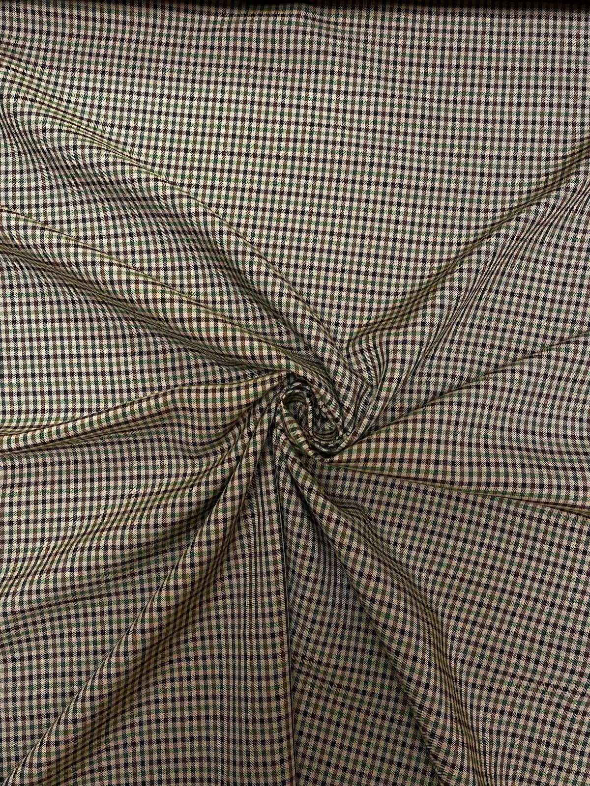 Balenciaga | Green, Gold, Black Gingham | Cotton
