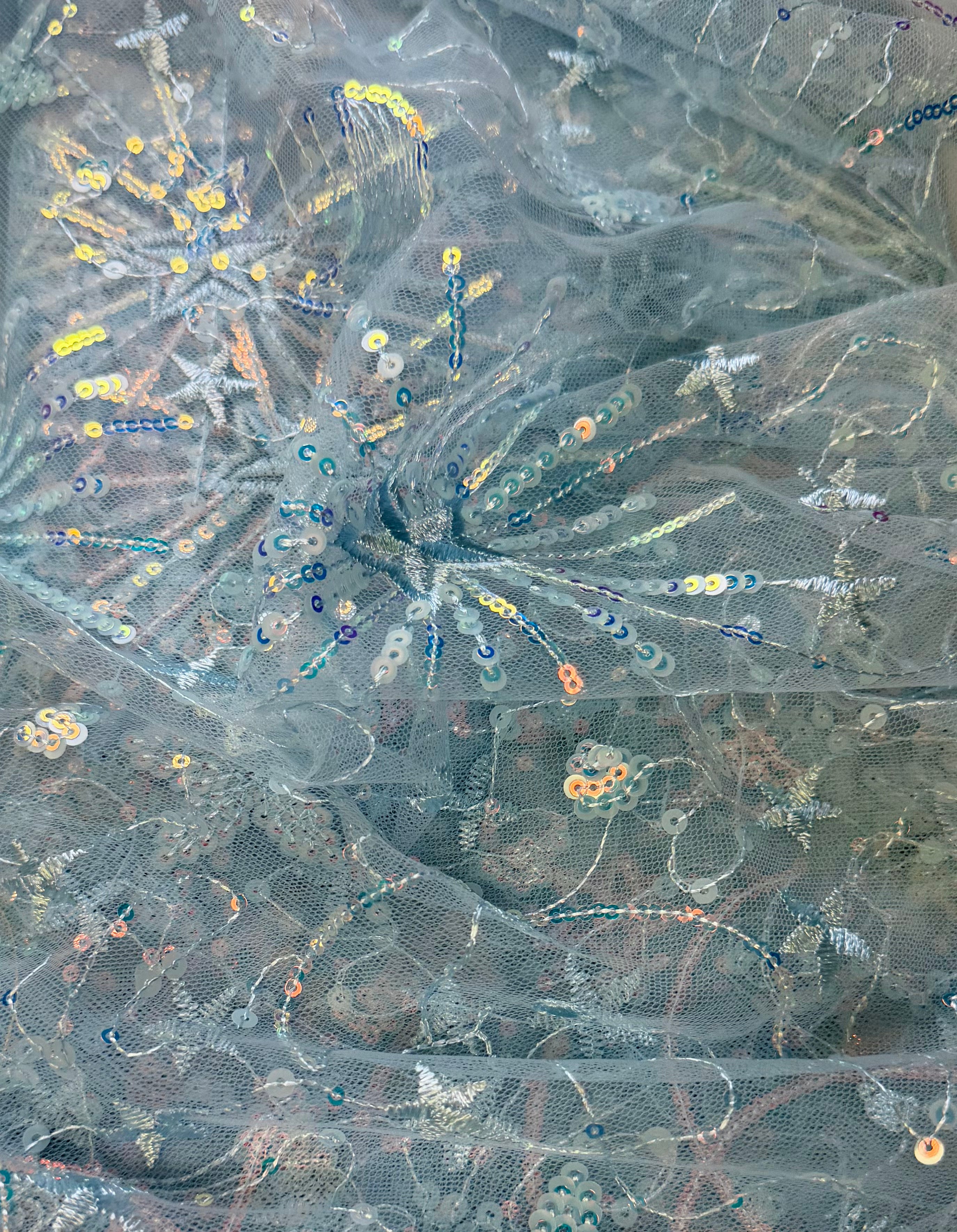 Blue Celestial Print | Mesh