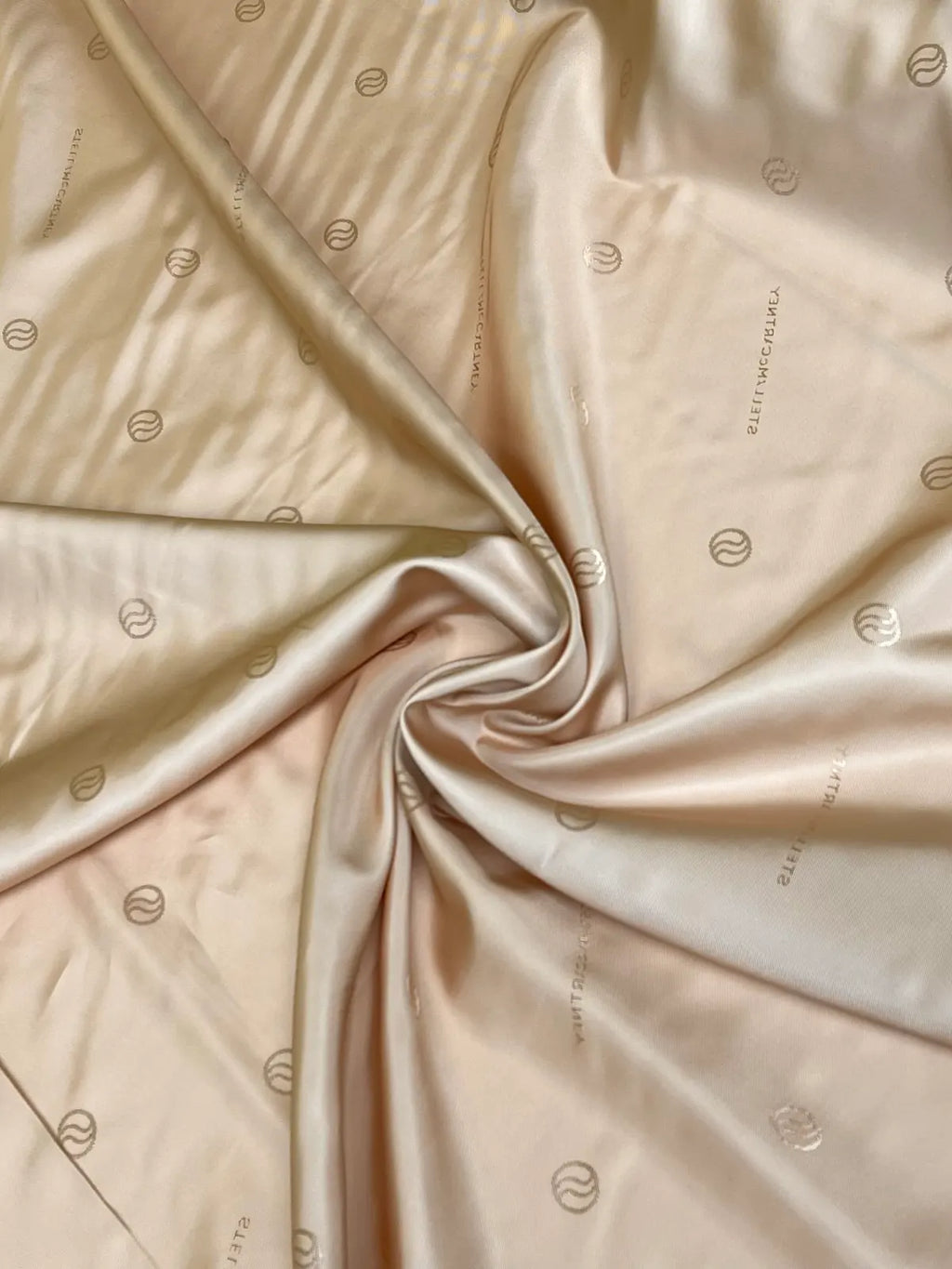 Beige Printed Lining | Viscose | Made in Italy