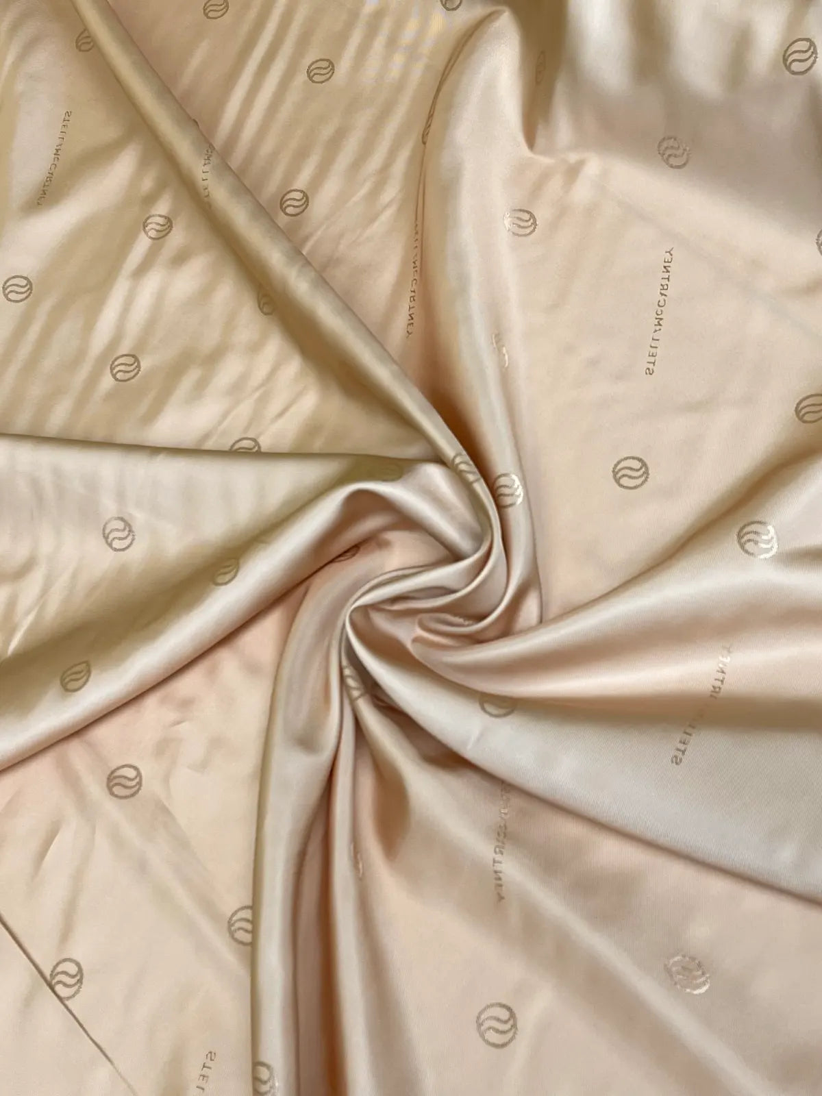 Beige Printed Lining | Viscose | Made in Italy
