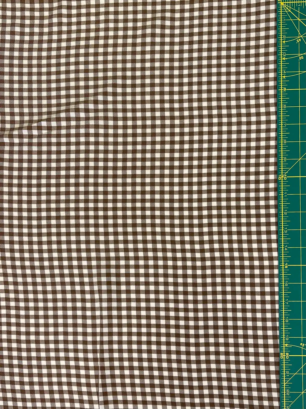 Brown Gingham | Viscose | Made in Italy