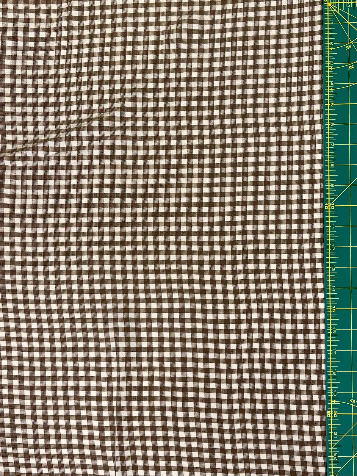Brown Gingham | Viscose | Made in Italy