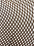 Brown Gingham | Viscose | Made in Italy