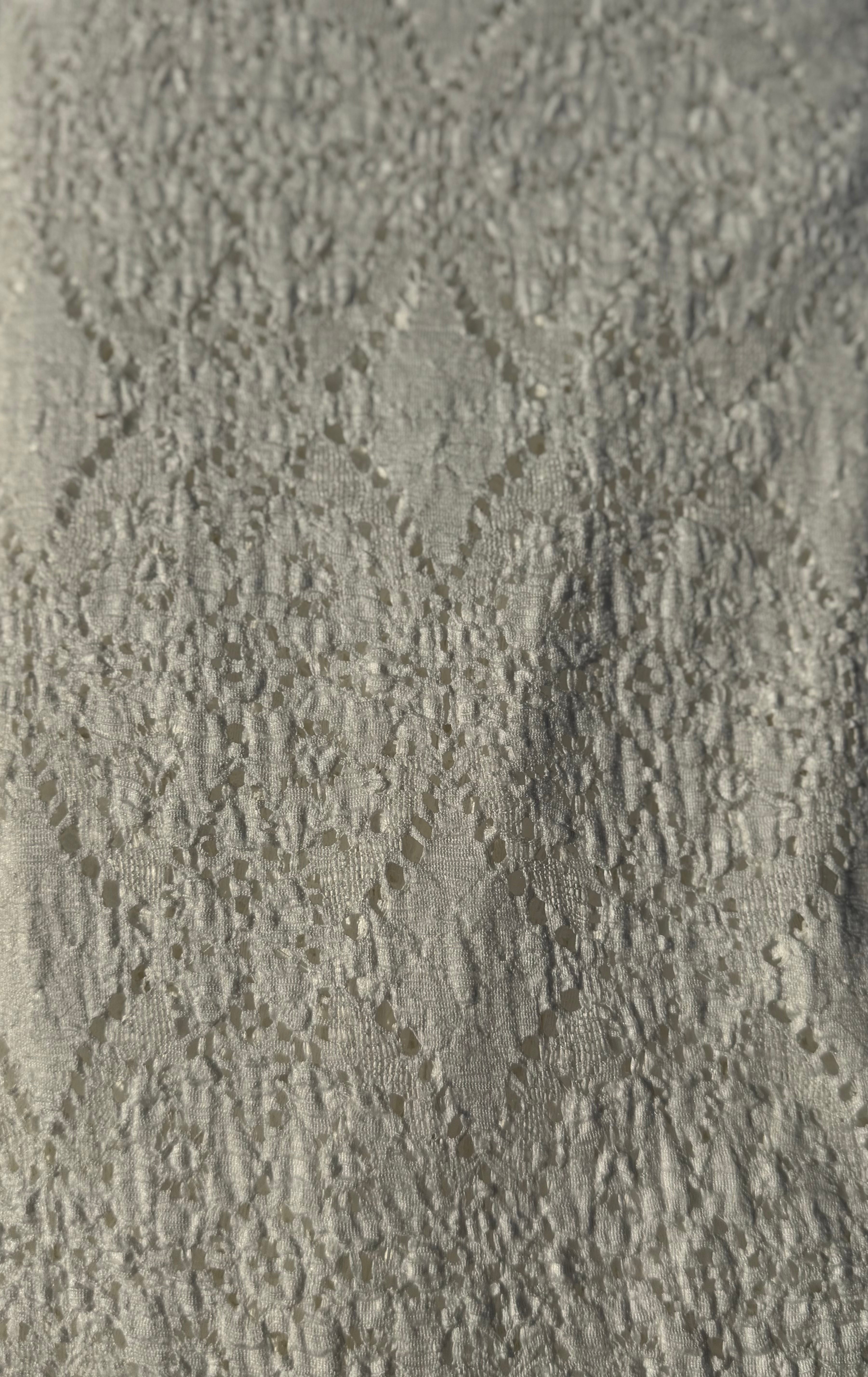Ivory Diamond Lace | Poly Cotton Blend