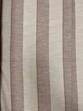 Brown and Tan Stripe | Linen Blend | Made in Italy