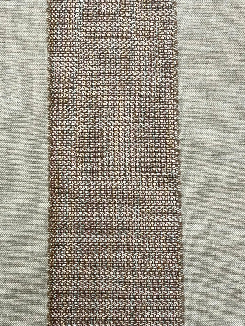 Brown and Tan Stripe | Linen Blend | Made in Italy