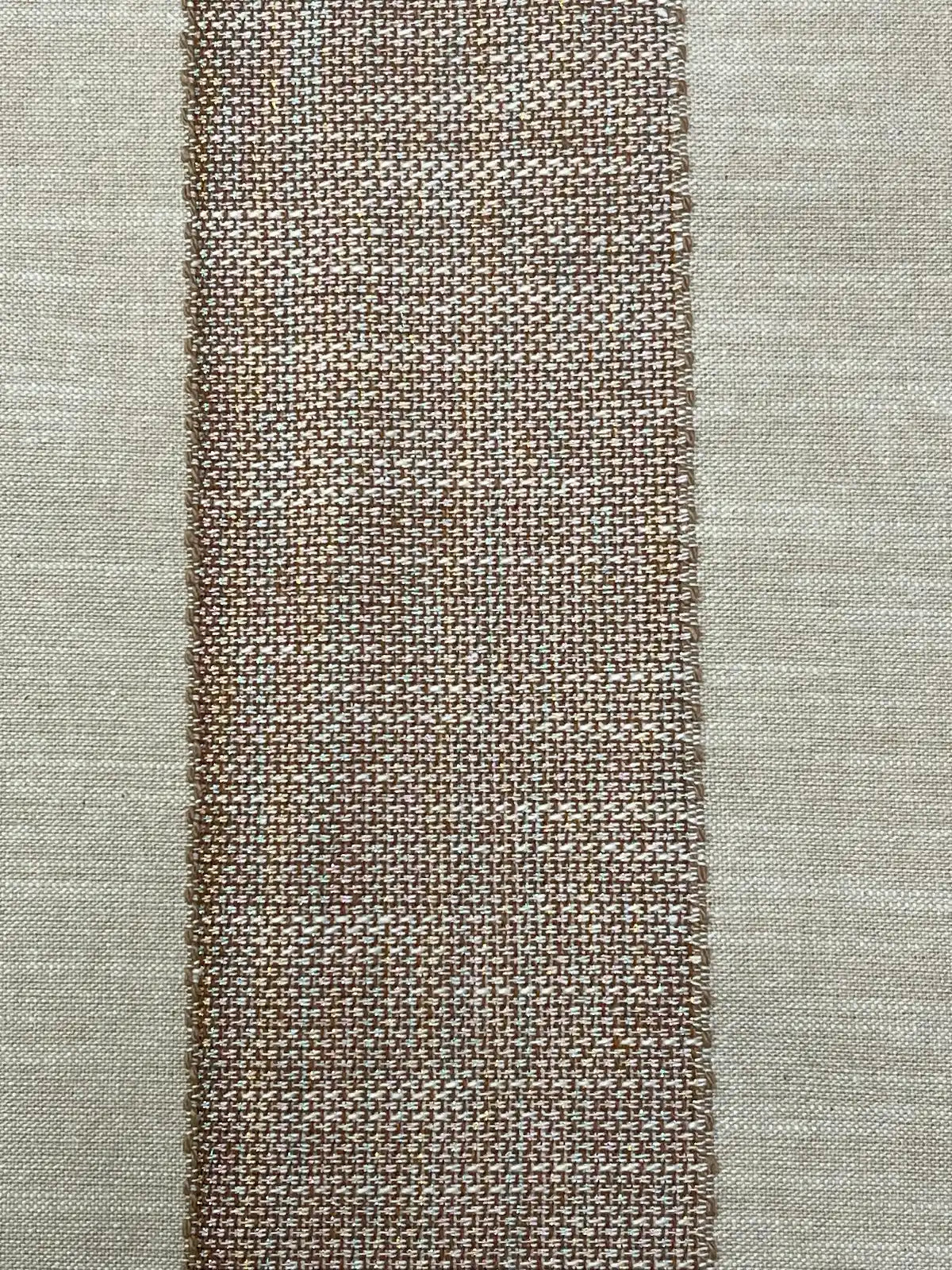 Brown and Tan Stripe | Linen Blend | Made in Italy