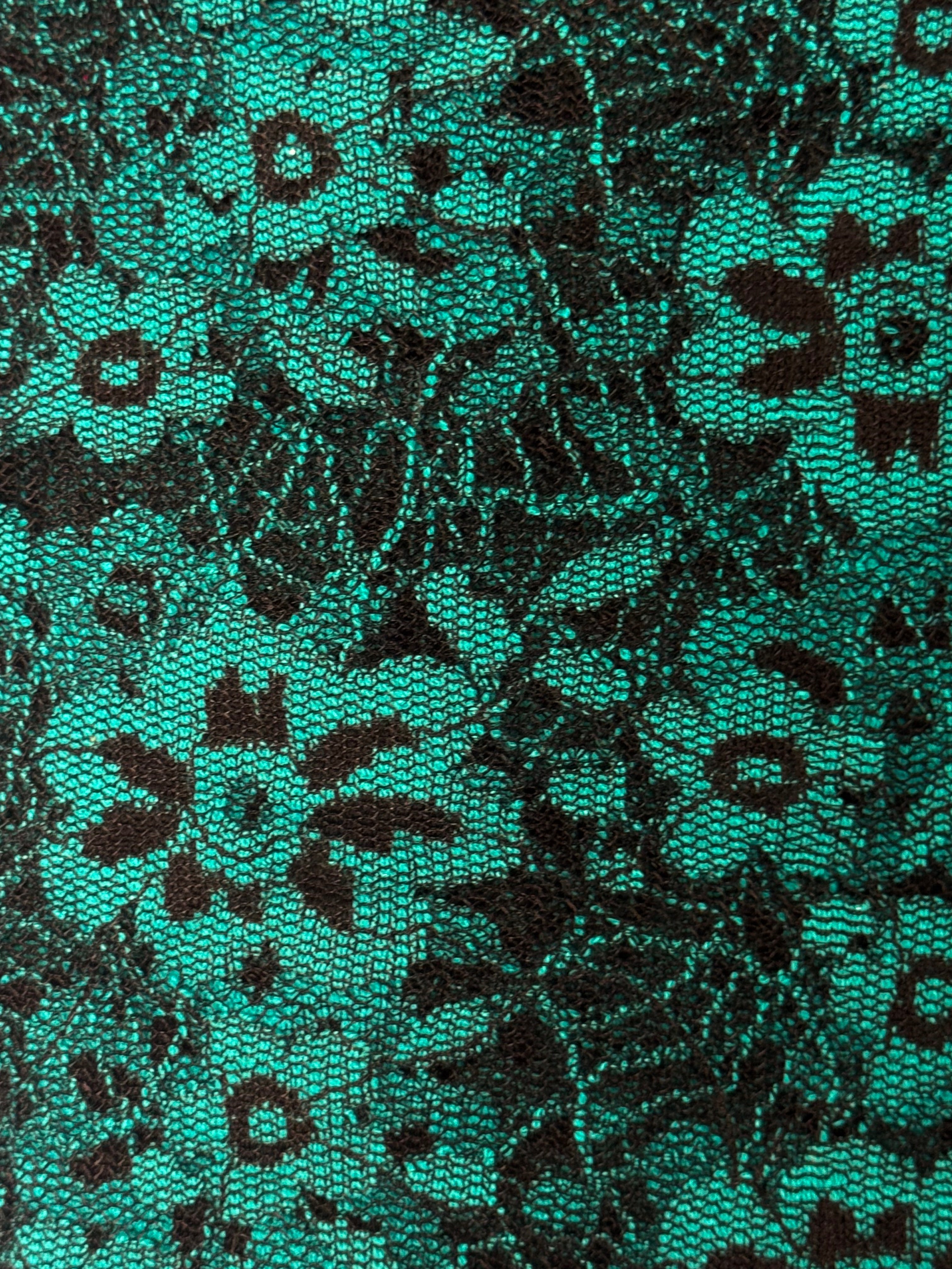 Black with Cyan Lace | Lace
