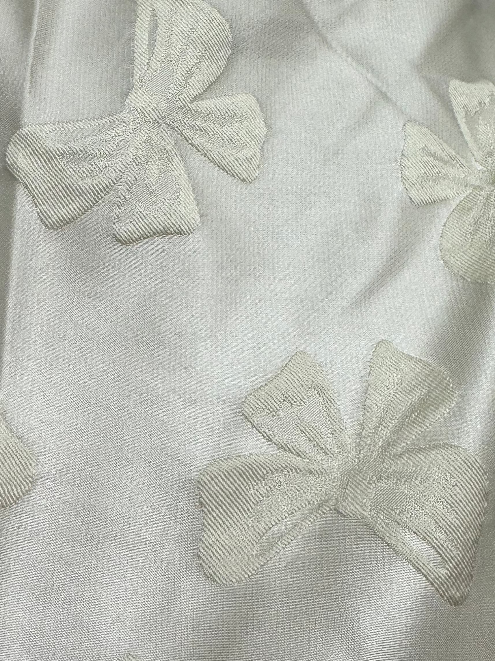 Ivory Bow | Embroidered