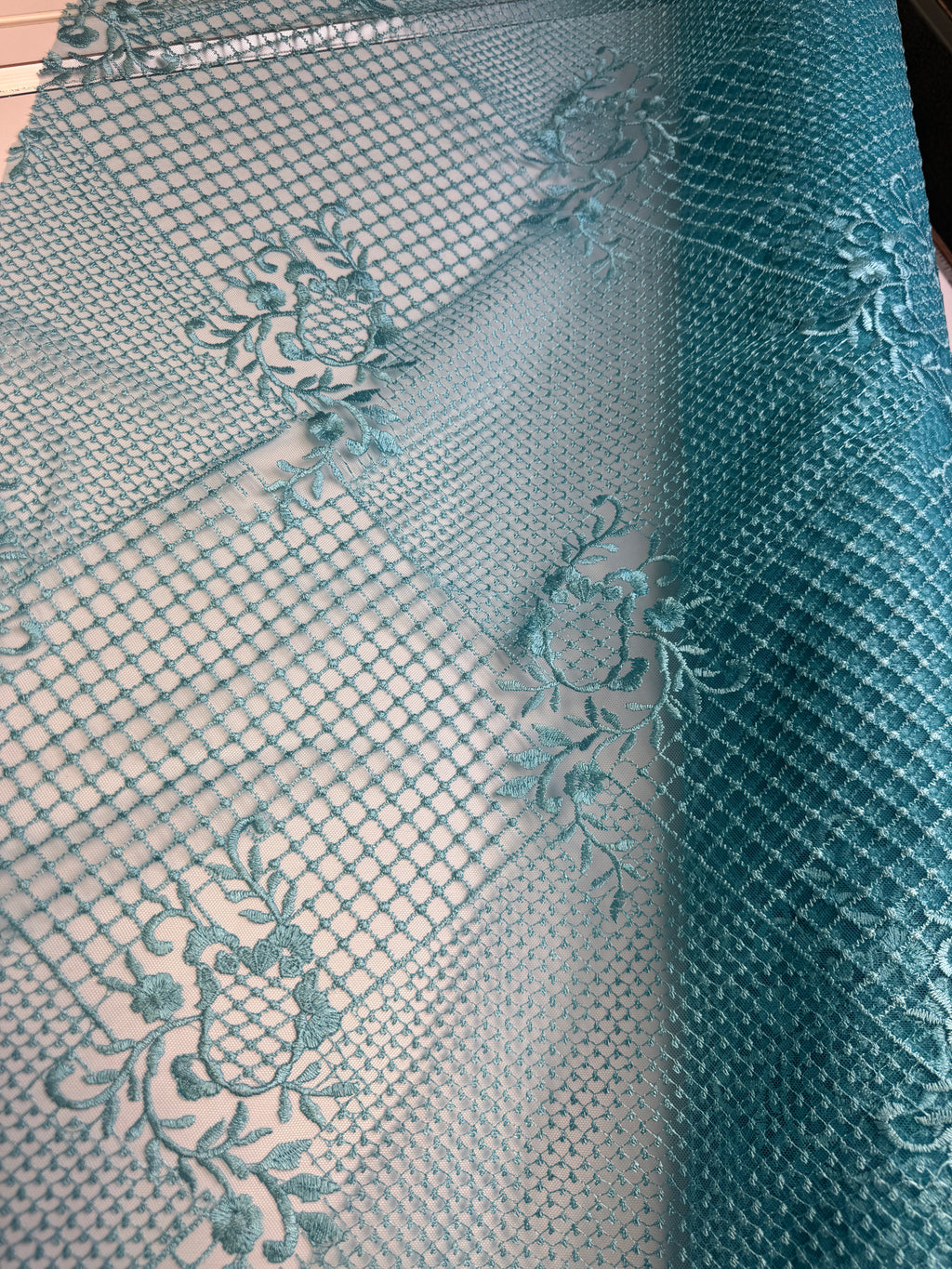 Blue Floral Lace | Lace