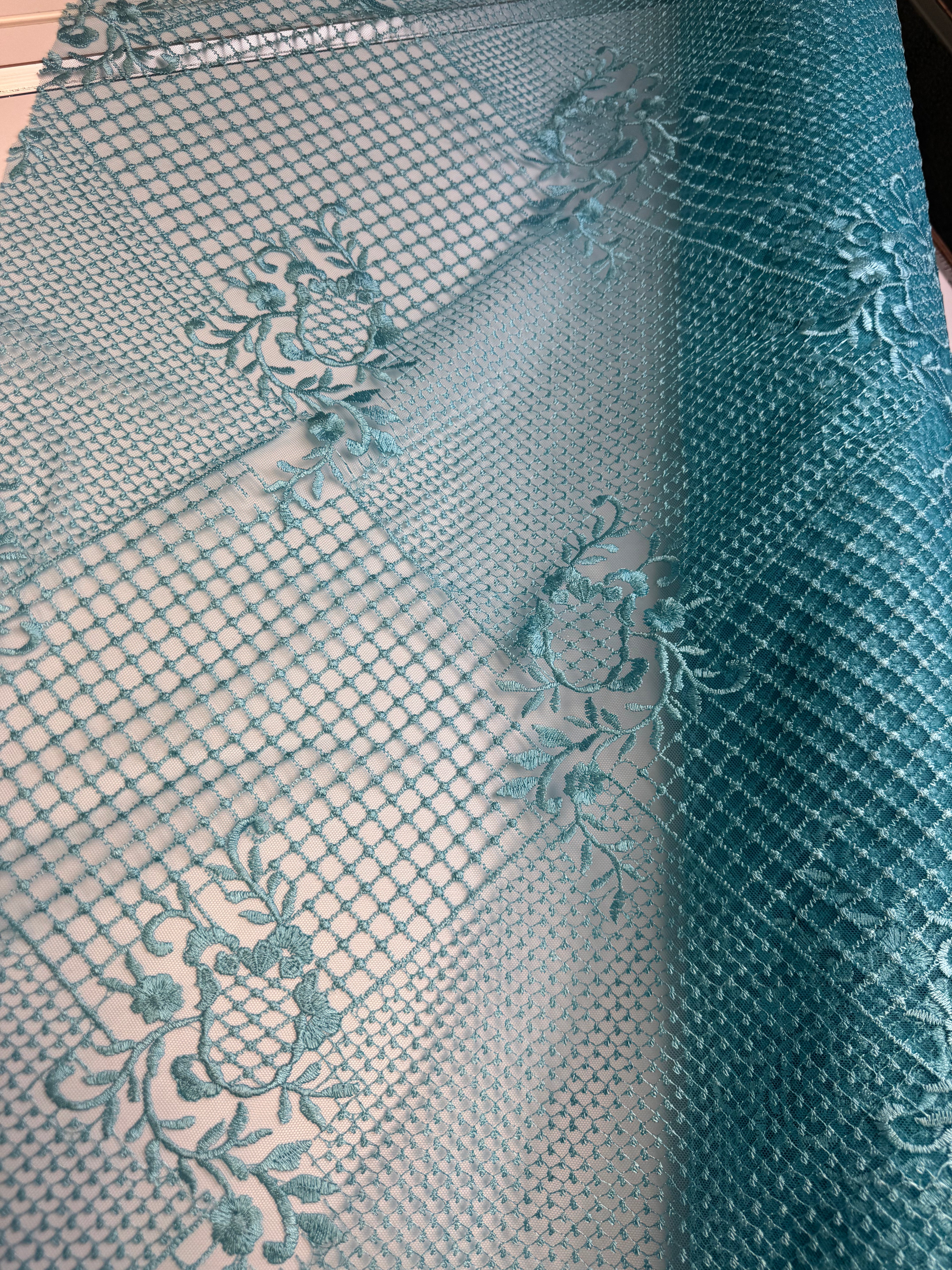 Blue Floral Lace | Lace