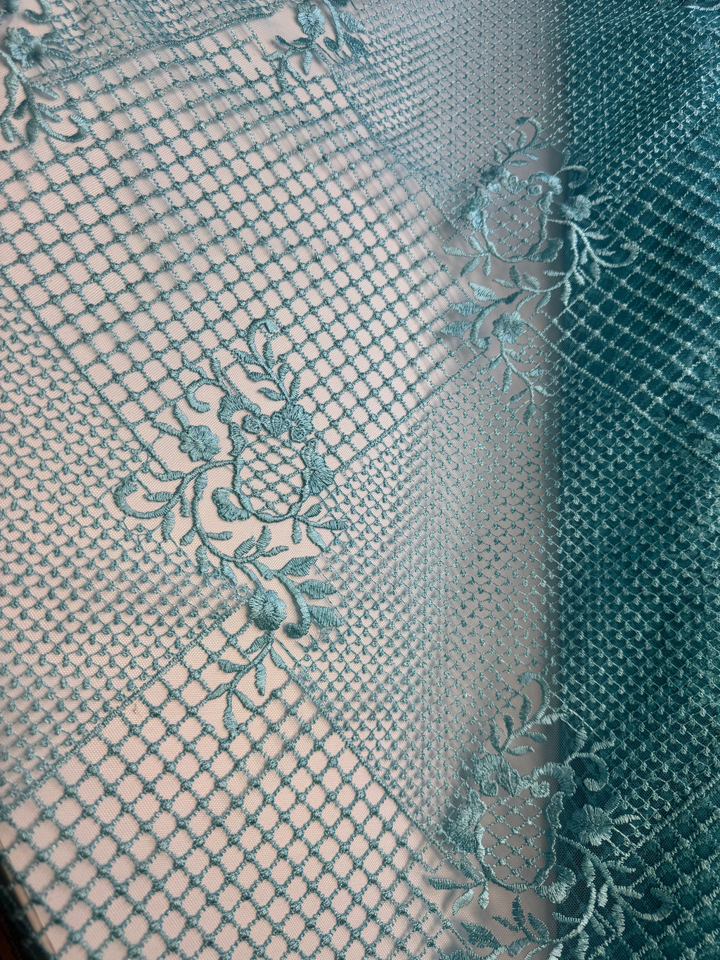 Blue Floral Lace | Lace