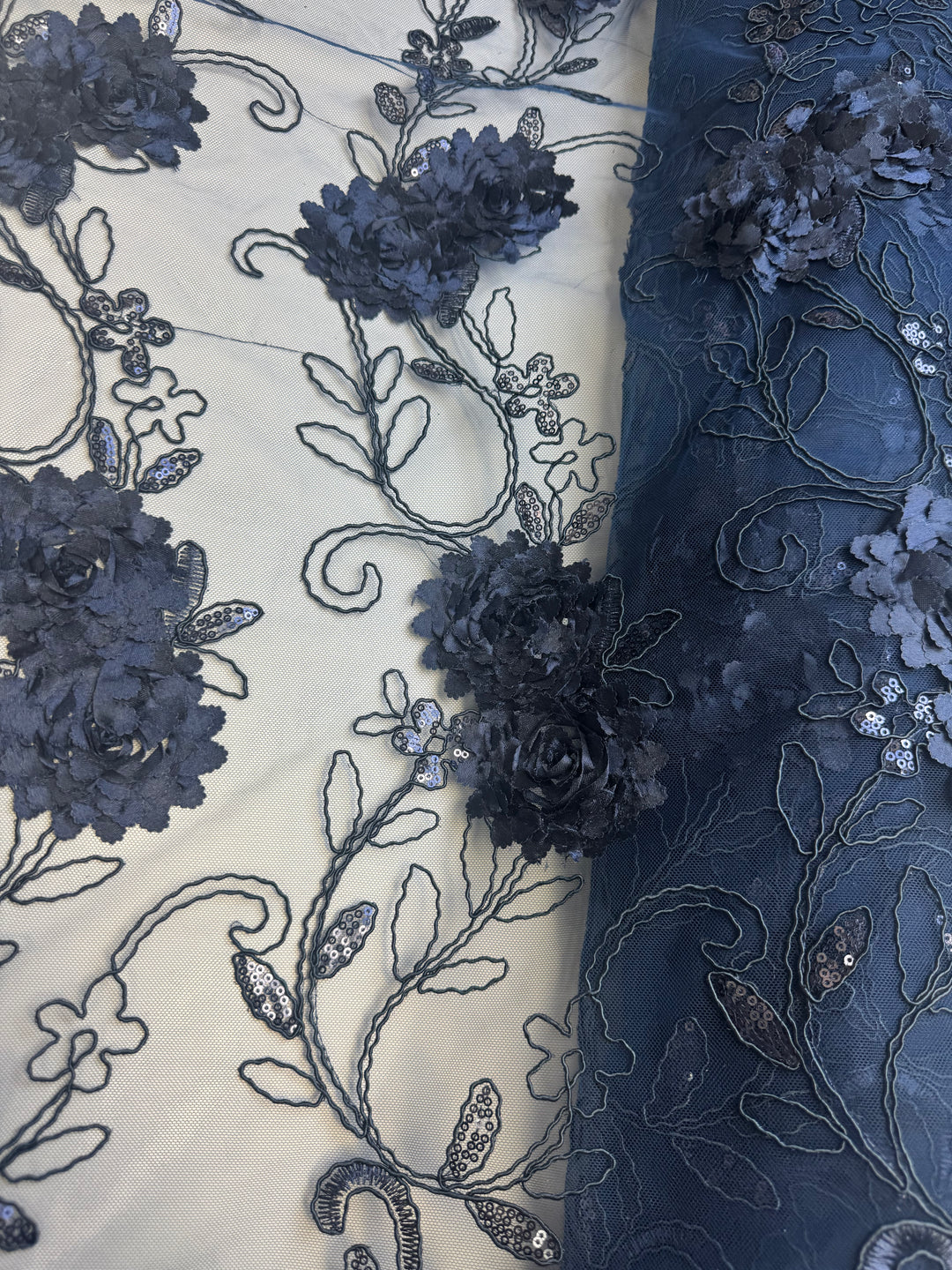 Navy Floral Lace | Lace