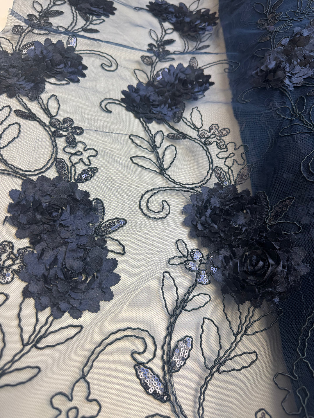 Navy Floral Lace | Lace