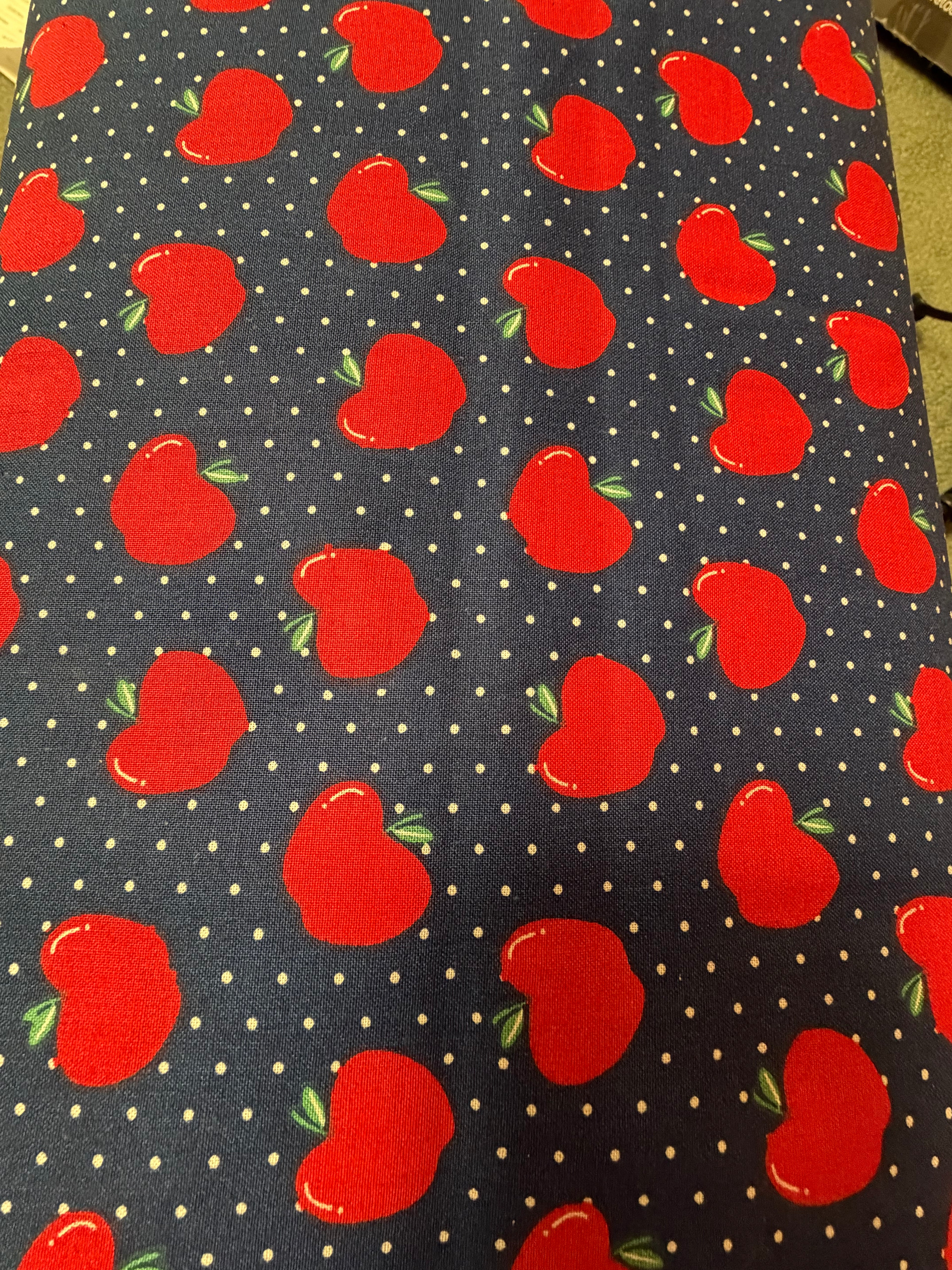 Apples in Black | Cotton